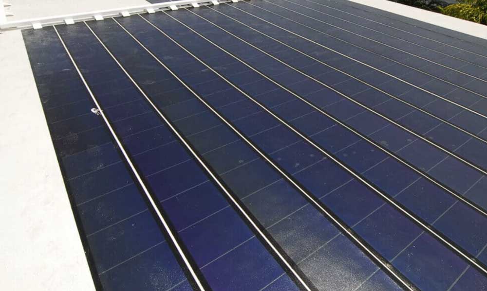 A thin-film solar system for commercial use