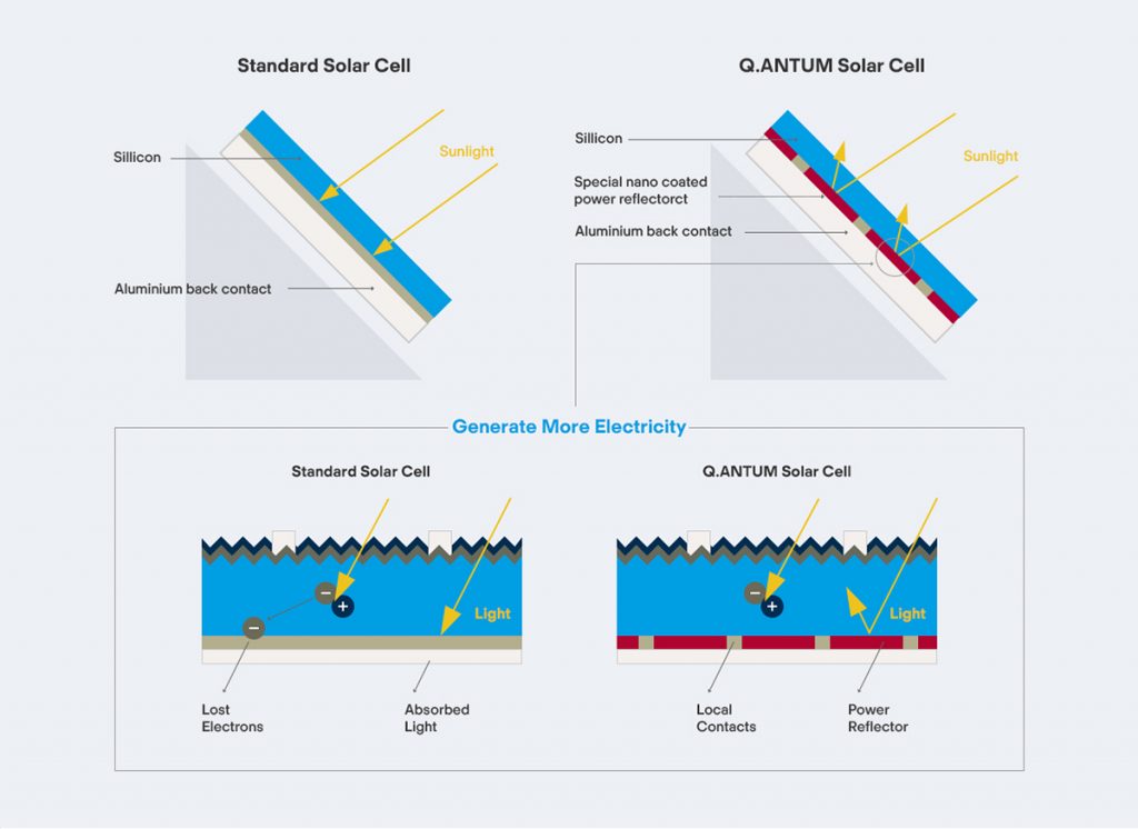 Solar Cell Busbars and PERC Technology by QCells